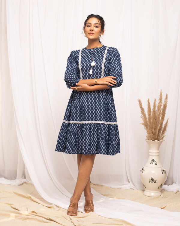 Dark Blue Western Dress