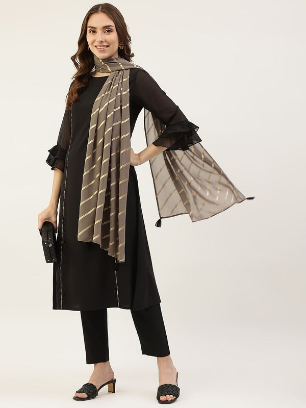 Black Dress with Dupatta
