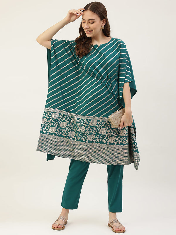 Surfie Green Kaftaan with Pant
