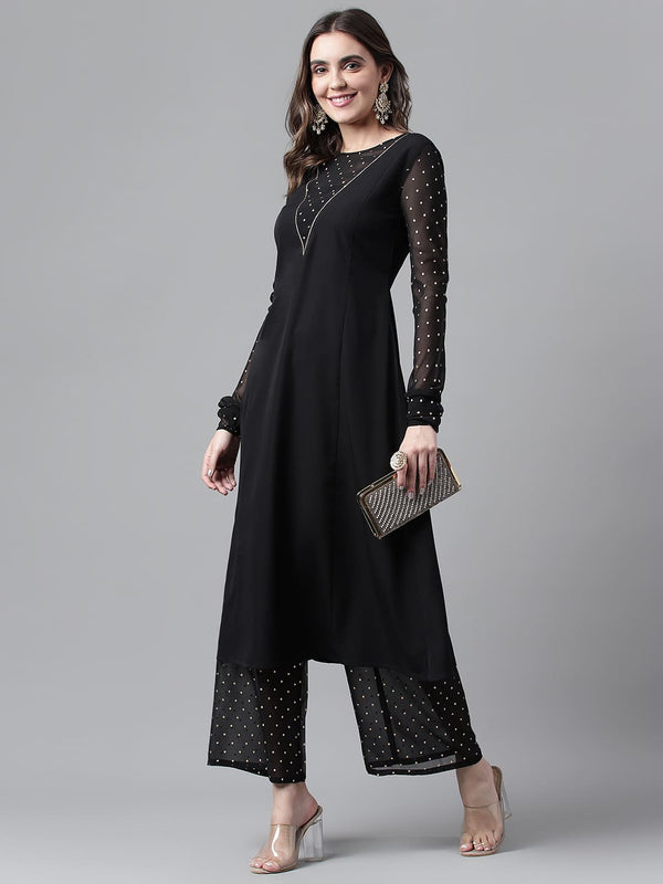 Black Elegant Kurti with Pant