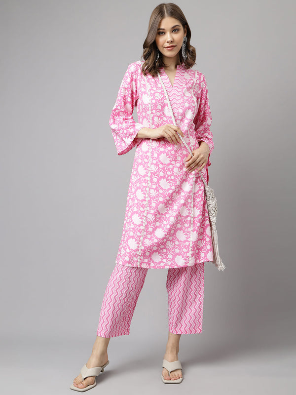 Pink Cotton Co-Ord Set
