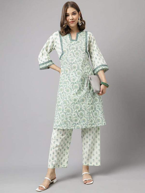 Pistachio Green Cotton Co-ord set