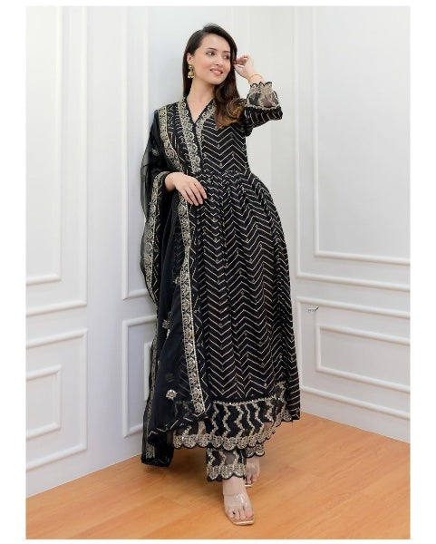 Anarkali Suit Set with Embroidery