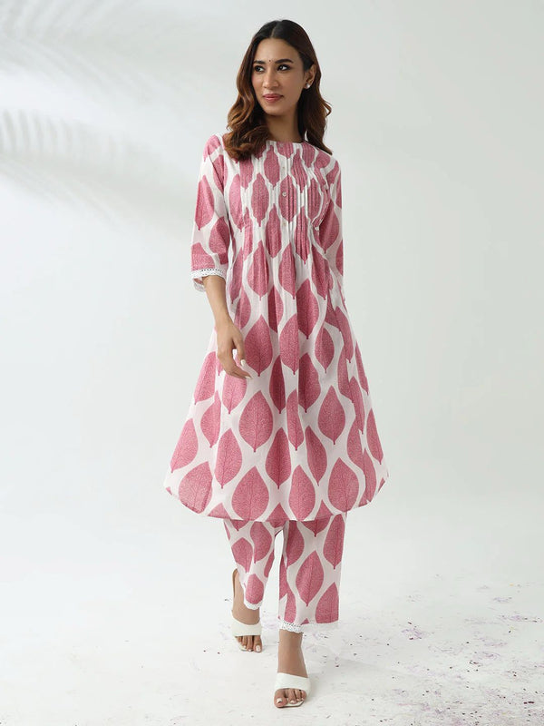 Floral Printed Cotton Co-ord Set